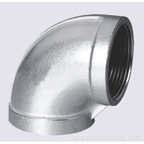 Baja keluli Sanitary press Pipe Fitting Reducer 90 Degree Elbow